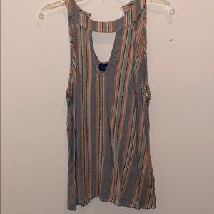 Francescas Stripe racer back tank